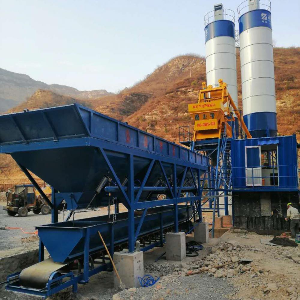 Rmc 50 cubic meter concrete batching plant JS1000