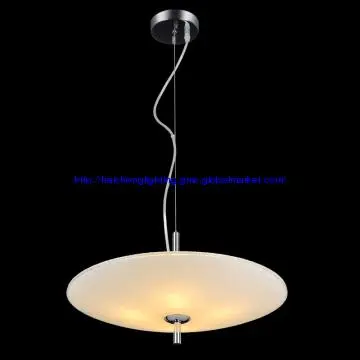 Indoor diamond glass pendant lamp