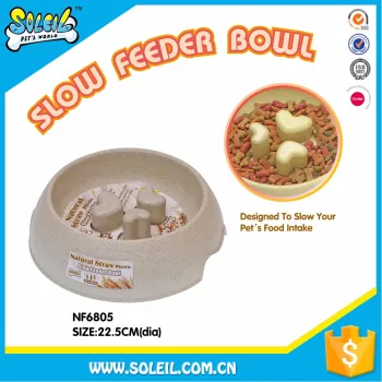 Indoor And Outdoor Plastic Slow Feeder And Bowl For Pet