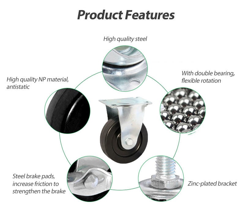 Rubber Antistatic Caster