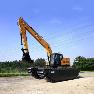 Penggali Paya 30 Ton Amphibious dengan Pam Pengerukan dan Enjin Crawler