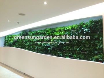 2016 High quality vertical garden green wall module artificial hanging wall for plants synthetic grass moss turf indoor decor