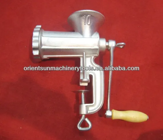 10# electroplate tinned cast iron manual meat grinder machines