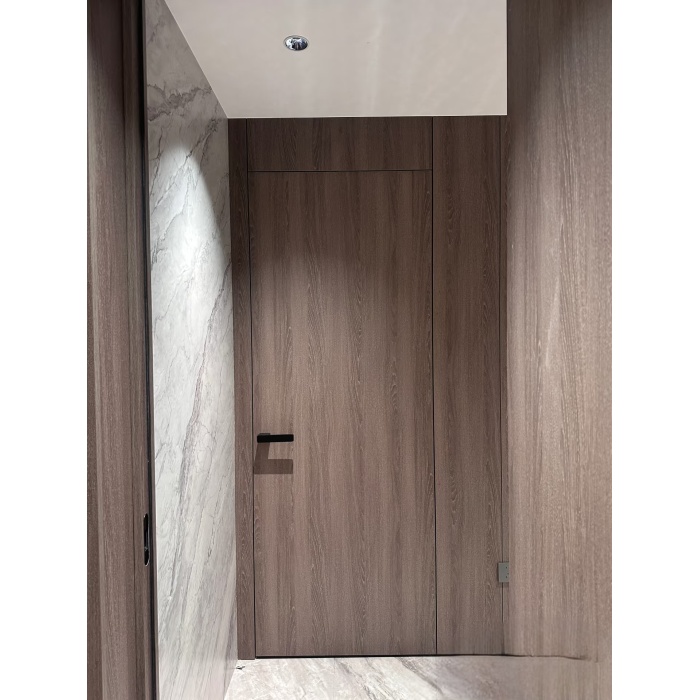 Cermin Antik Fused Wood Veneer Veneer Metallic Accent Panel untuk dinding dalaman runcit mewah kontemporari