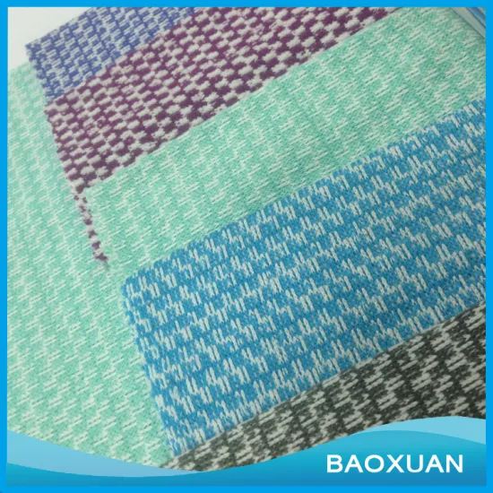 100%Polyester available in various colors coarser jacquard fleece fabric knitted for garment