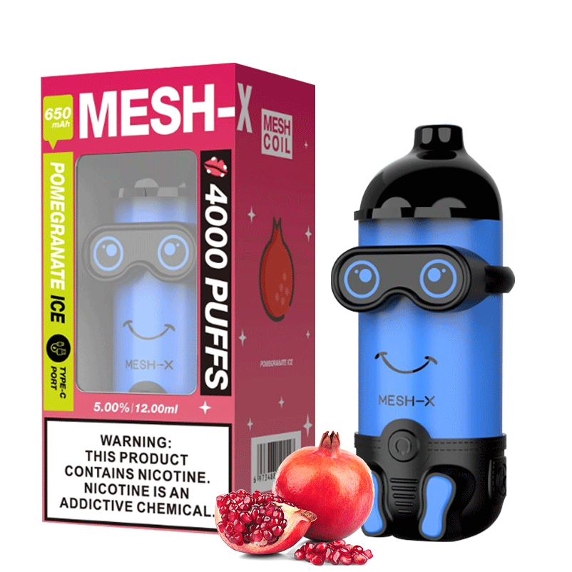 Mesh-x vape 4000 originais recarregáveis