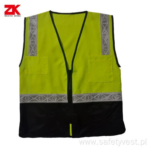 PVC NAME CARD POCKETS SAFETY VEST