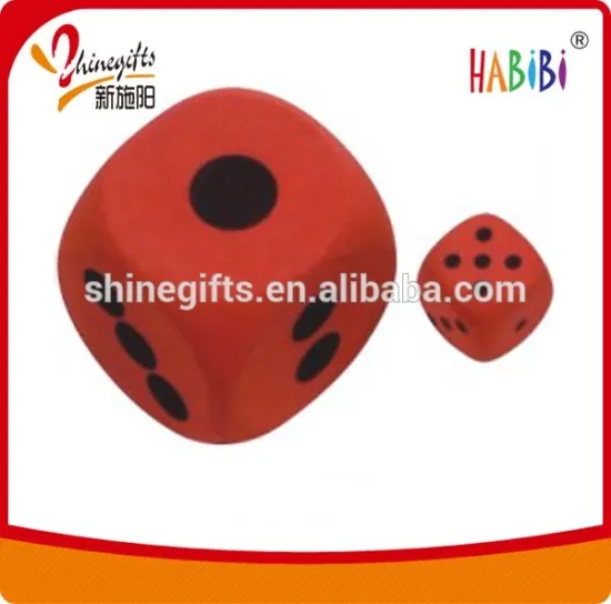 Custom gaint eva foam dice for kids