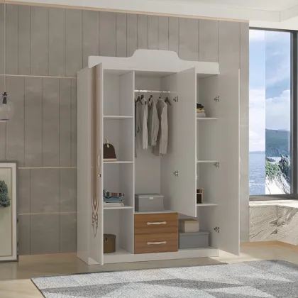 Wholesale Prices for 3 Door Kids Wardrobe, Plastic Cabinet, 500mm Depth, Storage Wardrobe, Armoire, Basics Wardrobe Wood