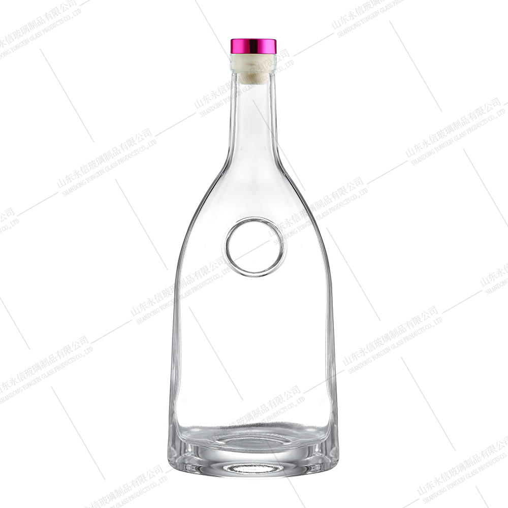Custom wholesale glass bottles for whiskey brandy water