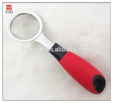 SK-411 popular TPR handle kitchen tool stainless steel strainer
