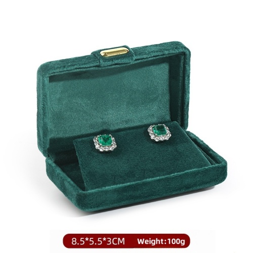 Custom logo Green Velvet Travel Storage Box