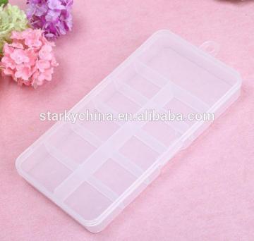 Clear Empty Nail Art Tips Case Box Storage Container