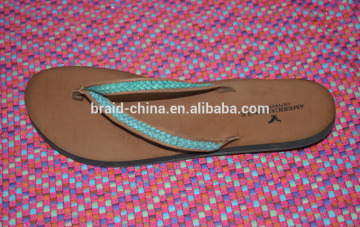 fashion lady woven flip flops hand knitted slippers