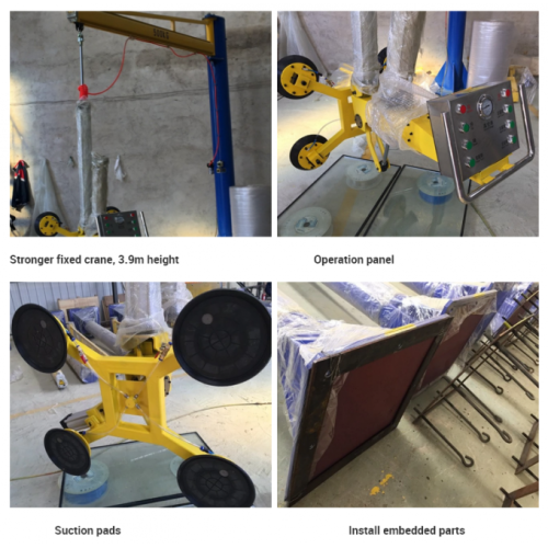 Máquina elevadora de vidrio al vacío con cilindro SMC