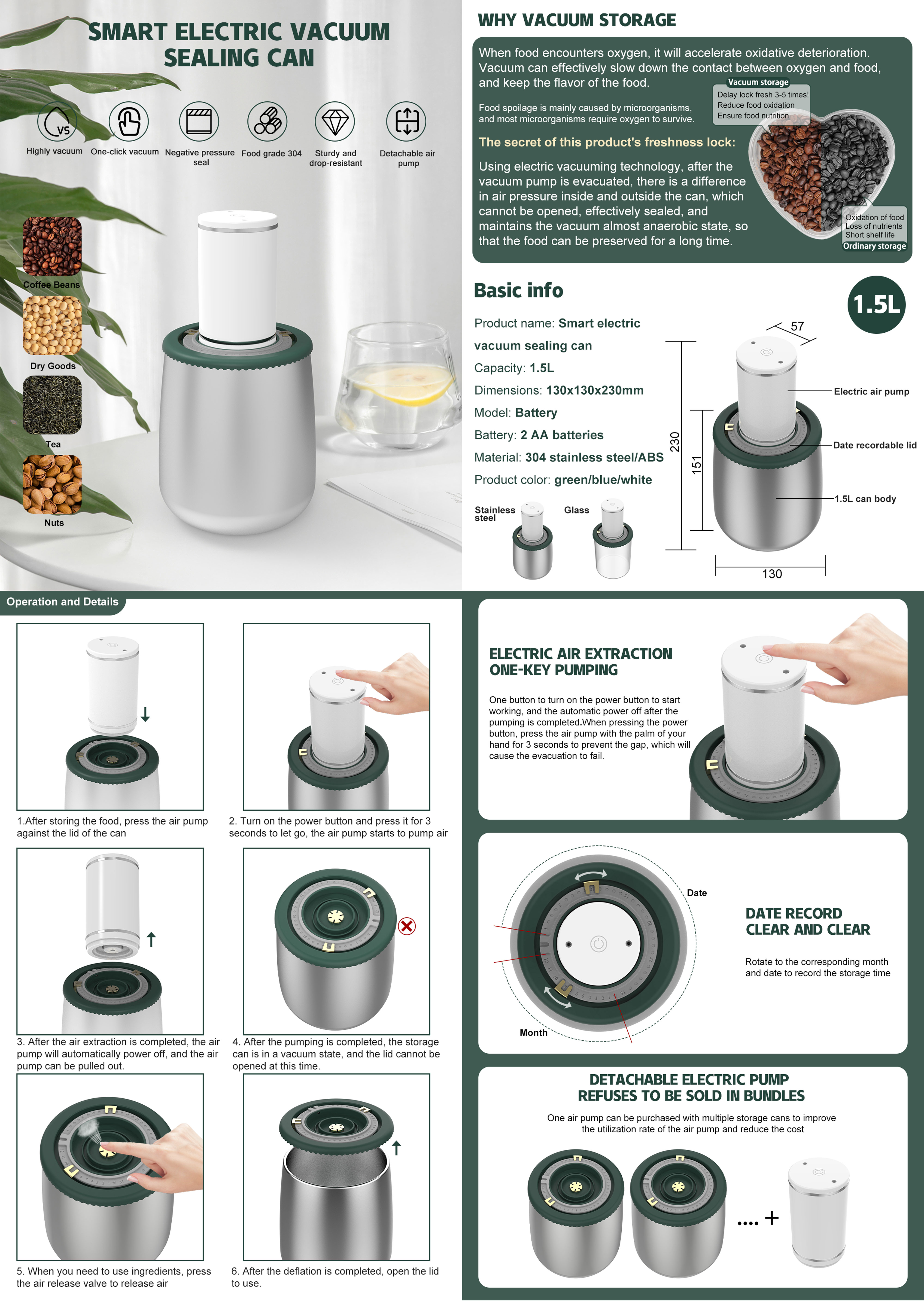 coffee tea canister