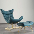 Chaise de loisirs de salon moderne avec repose-pieds