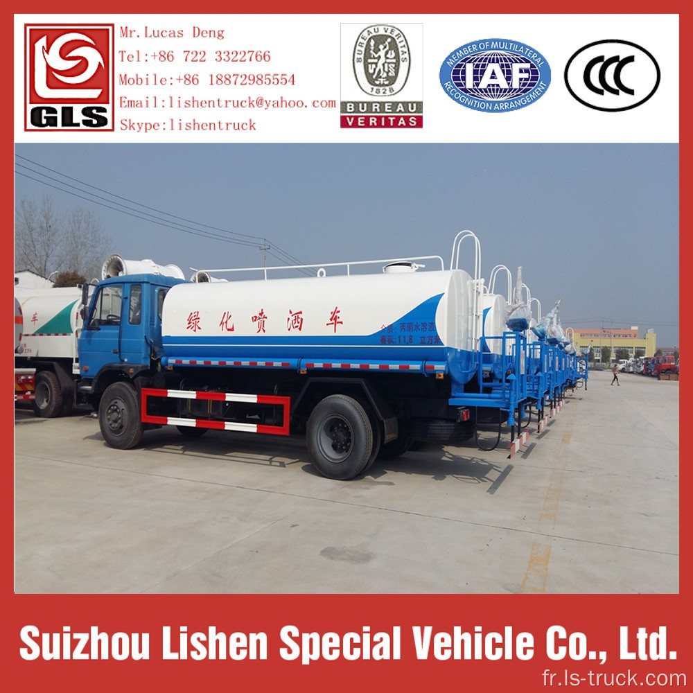 Dongfeng 145 camion-citerne à eau 180hp