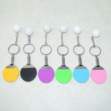 Mini Table Tennis Ball Key Chain Bag Pendant