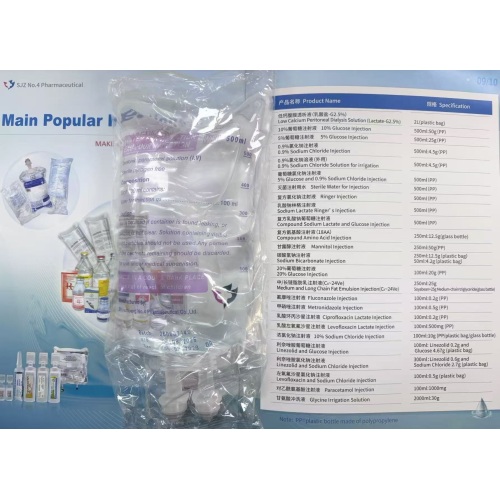 Steril Enjeksiyonluk Su 500ml PP / Gelişmiş Plastik Poşet (Camsız)