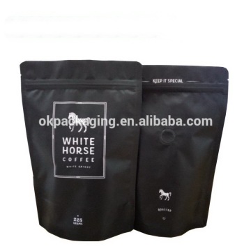 Bolsa de café con hebilla lateral y logotipo personalizado profesional