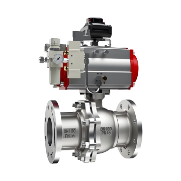 Válvula de esfera de flange pneumática