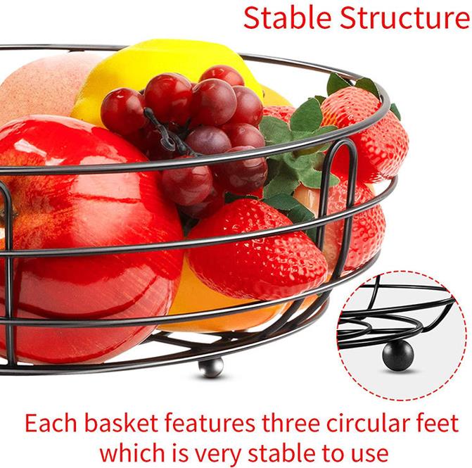 2 tier multifunctional and detachable fruit basket