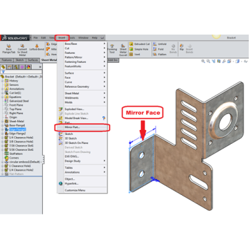 The metal parts box parts