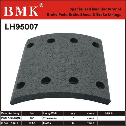 High Quality Brake Linings Str Rear / Lh95007