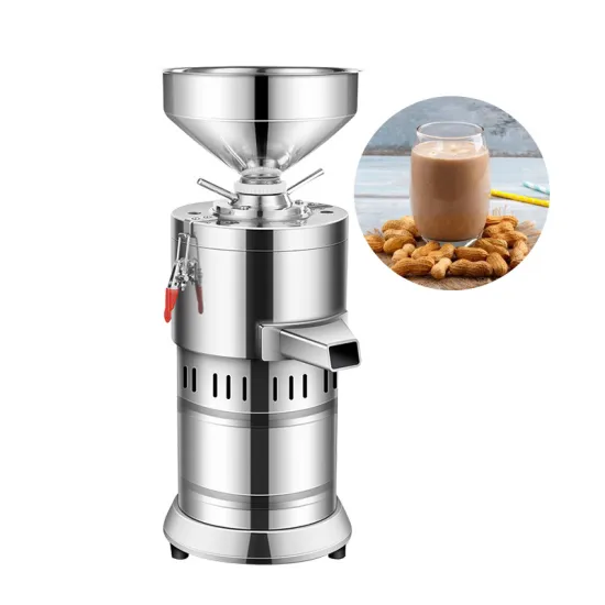 Electric Edible Liquor Cacao Bean Paste Grinding Wet Grinder Beans Colloid Mill Equipment Pure Cocoa Butter Making Machine