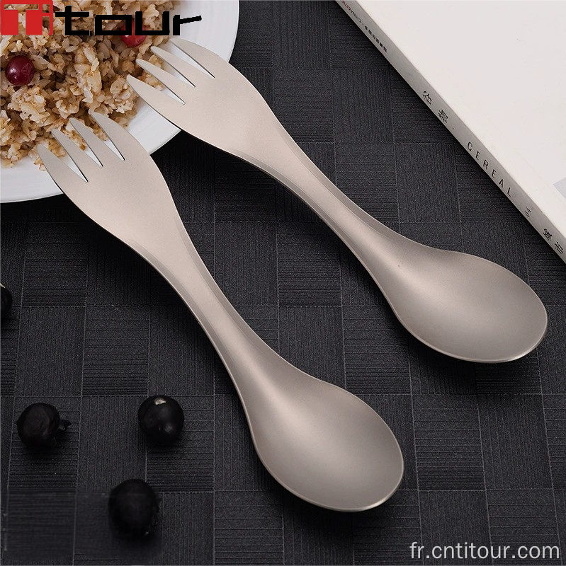 Cuillère multifonctionnelle Creative Titanium Spoon Fork