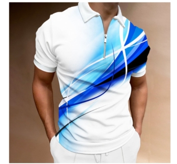 Men's Slim-Fit Quick-Dry Performance Golf Polo Shirt