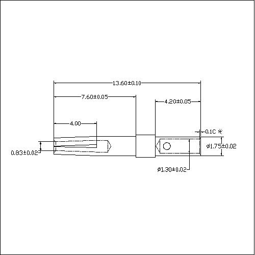 HDCT02-FX D-SUB 1.0 Crimp Terminal Female Connector Machine PIN Series