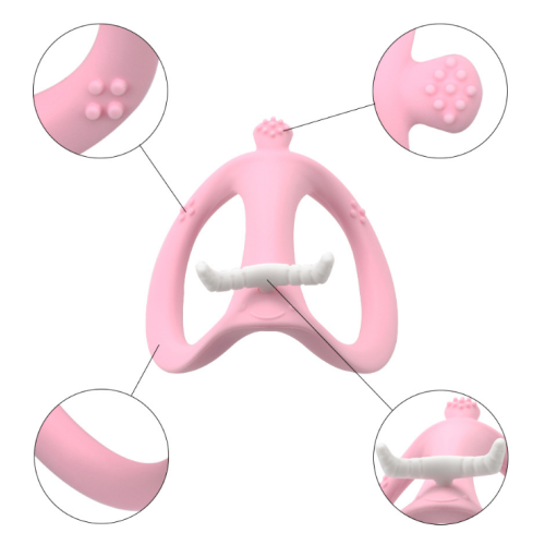 Nuovi giocattoli da dentizione di mucca in silicone.