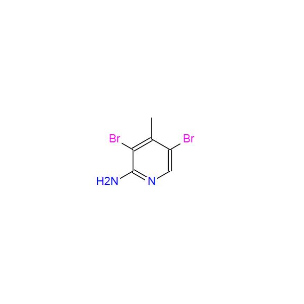 2-amino-3,5-dibromo-4-méthylpyridine intermédiaire pharmaceutique