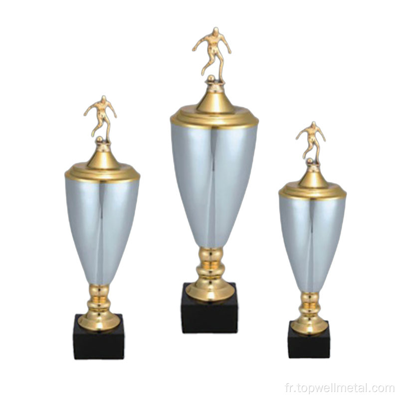 Trophée de récompense d'événements en or plaqué sur mesure