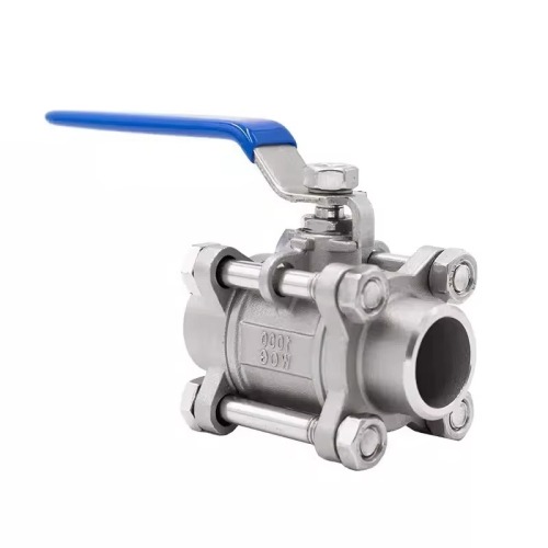 Stainless Steel Three Piece Welded Ball Valve