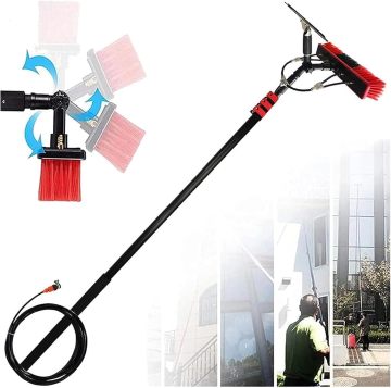 2025 Telescopic Pole Solar Panel Cleaning Kit with Adjustable Brush Head