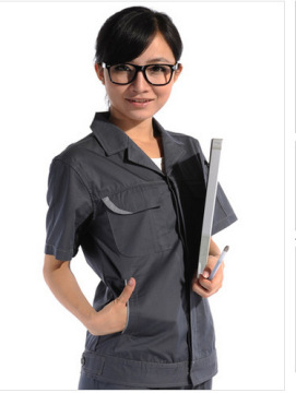 LB59 Wholesale custom short-sleeve cotton overalls administrative tooling protective clothing workwear
