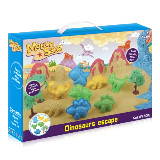Kinetic Sand dinosaurs escape