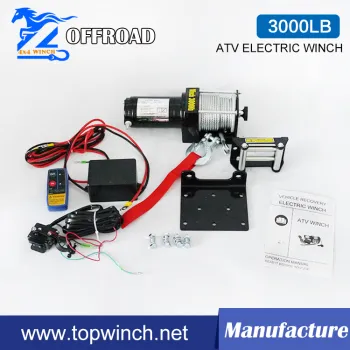 3000LB DC12V/24V ATV 4WD Winch