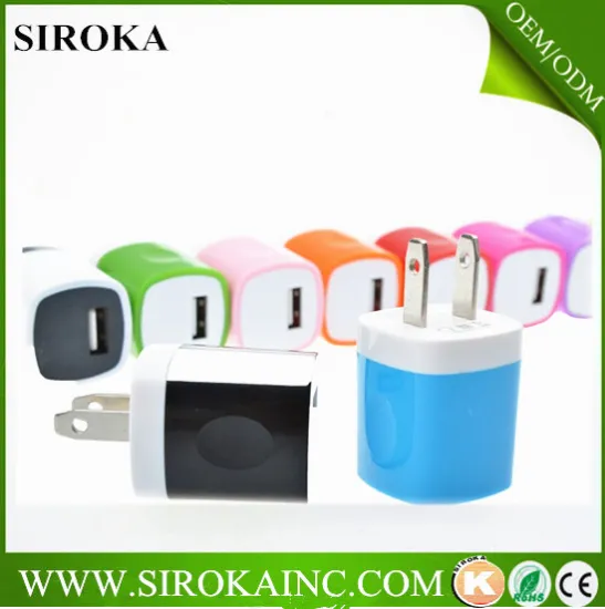 Portable Wall Usb Charger AC5V 1000MA Home Travel USB Wall Charger for iPad