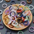 10pcs farbenfrohe Edelsteinbandringe Set Crystal Eternity Stapelbar Ring für Frauen Mädchen Minimalistischer Geburtssteinschmuck