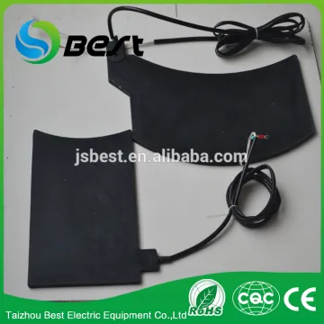 Black 20*20cm 220V flexible silicone rubber heater heating plate pad for 3d printer
