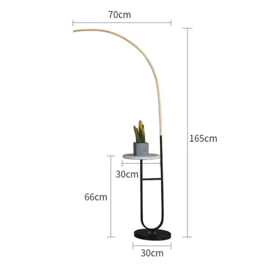 Nordic Modern Standing Gold Floor Lamp for Bedroom and Living Room