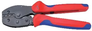 Ratchet hand crimping tool for wire-end ferrules