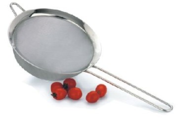stainless steel broth single ear mesh soup strainer mesh sieve kitchen strainer