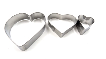 stainless steel cookie mold heart shape