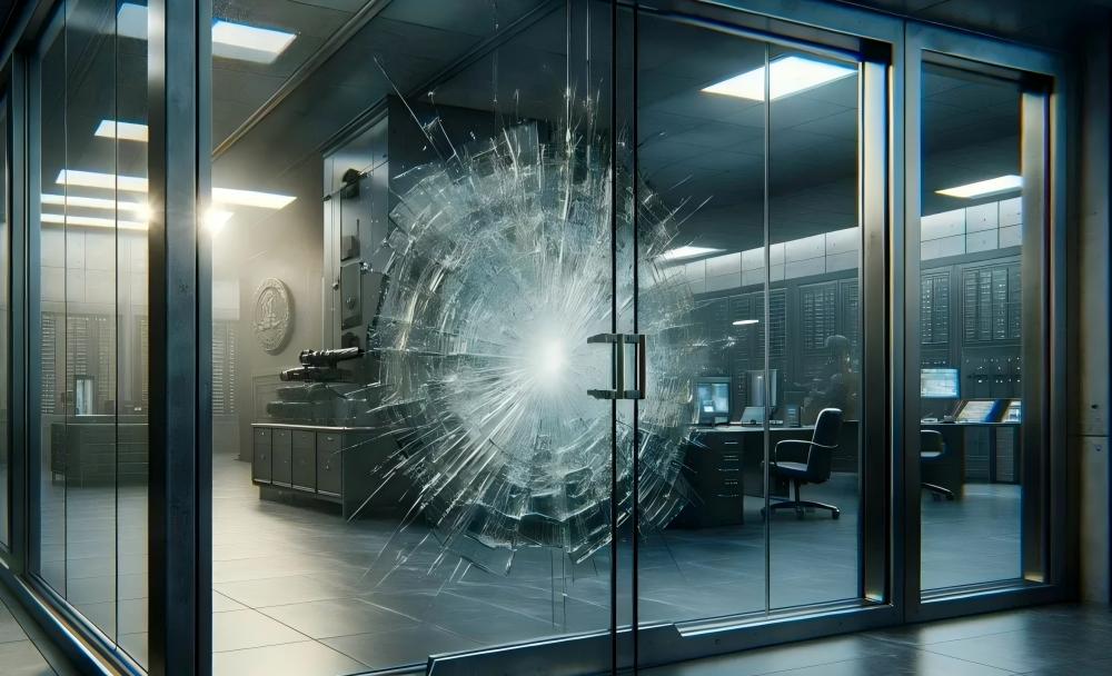 Blast resistant bullet resistant glass