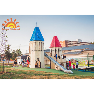 Outdoor Playground Castle Towers For Kids